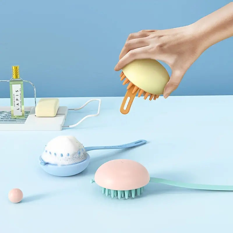 Soft Silicone Bath Brush for  Pets