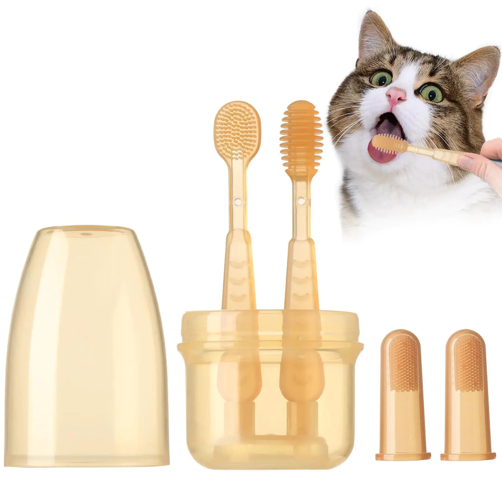 Tiny canine dental care- Nano silicon toothbrush.